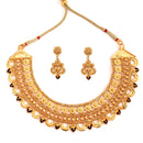 Abhisikta - Heavy Bridal Mina Chatai Necklace Set - BRISHNI