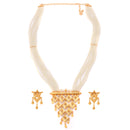 Barfi Bagan - White Beaded Sitahar Set - BRISHNI