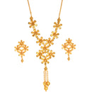 Falling Flower Necklace Set - BRISHNI