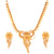 Kirat - Flower Motif Slick Necklace Set - BRISHNI