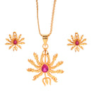 Shakti Pendant Set With Chain (18 INCH) - BRISHNI