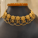 Shohini - Flower Chain Choker Necklace Set - BRISHNI