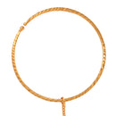 Simple Golden Ring with Plain Chain Nose Ring (Nath) - BRISHNI