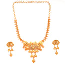 Trijit - Small Necklace Set With Jhalor - BRISHNI