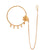 Single Flower Five Drops Nose Ring (Nath) - BRISHNI